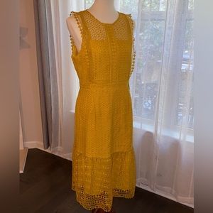 Tahari - size 10 Marigold lace midi dress